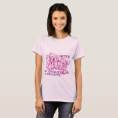 Supermam decoratieve roze en paarse kinder namen b t-shirt (Voorkant volledig)