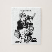 Supermam doet alles Moederdag klein Legpuzzel (Verticaal)