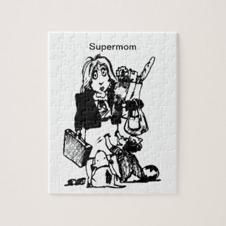 Supermam doet alles Moederdag klein Legpuzzel