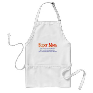 Supermam met superkrachten t-shirts en geschenken. standaard schort
