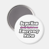 SuperMam...Noodverpleegster Magneet (Voorkant / Achterkant)
