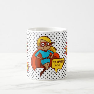 Supermam pop illustratie koffiemok