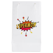 Supermam Retro Comic Pop Art | Gift Bag Klein Cadeauzakje (Voorkant)
