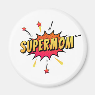Supermam Retro Comic Pop Art   Magneet