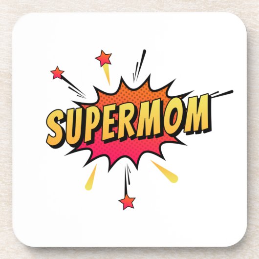 Supermam Retro Comic Pop Art | ONDERZETTER (Voorkant)