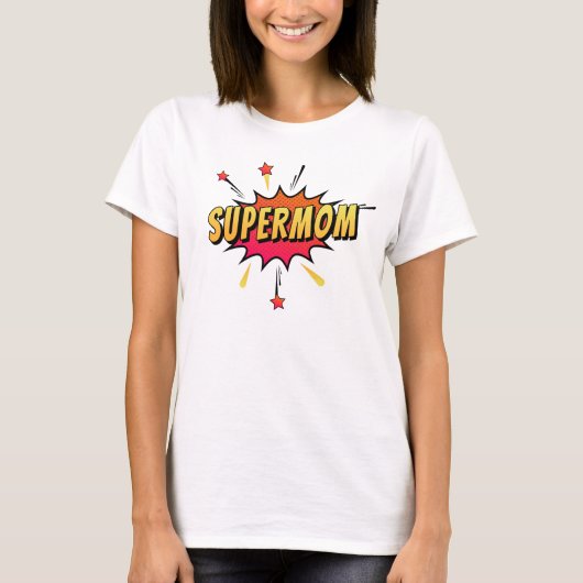Supermam Retro Comic Pop Art | T-Shirt (Voorkant)
