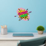 Supermam Roze Groen Geel, Pop Art 12" Muurstickers<br><div class="desc">Super Mam Great Pop Art Wall Decal - - Verander de grootte van deze decals door de grootte van het Decal Sheet te wijzigen - 4 formaten - van 12 x 12 inch naar 36 x 36 inch - Deze zijn gedrukt op een transparante achtergrond, maar u kunt als u...</div>
