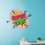 Supermam Roze Groen Geel, Pop Art 36" Muurstickers<br><div class="desc">Super Mam Great Pop Art Wall Decal - - Verander de grootte van deze decals door de grootte van het Decal Sheet te wijzigen - 4 formaten - van 12 x 12 inch naar 36 x 36 inch - Deze zijn gedrukt op een transparante achtergrond, maar u kunt als u...</div>