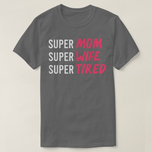 supermam t voor vrouwen , super moeder supervrouw  t-shirt (Design voorkant)