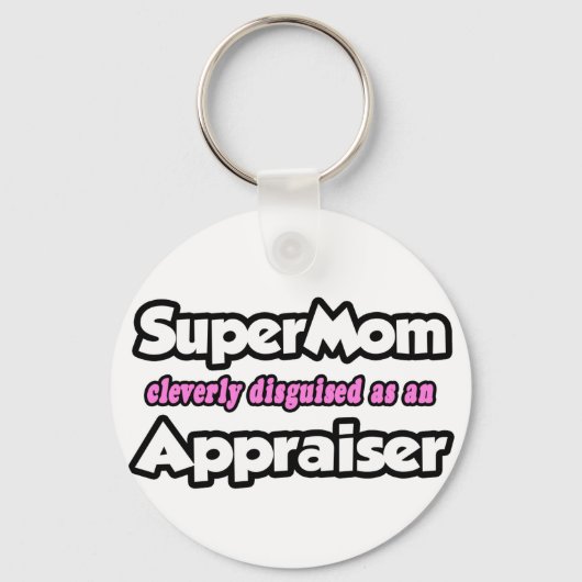 SuperMam...taxateur Sleutelhanger (Voorkant)