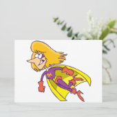 Supermam-uitnodigingen Kaart (Staand voorkant)