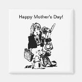 Supermama: Een moeder die alles doet Magneet (Voorkant)