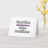 Supermama... verpleegkundige kaart (Gele Bloem)