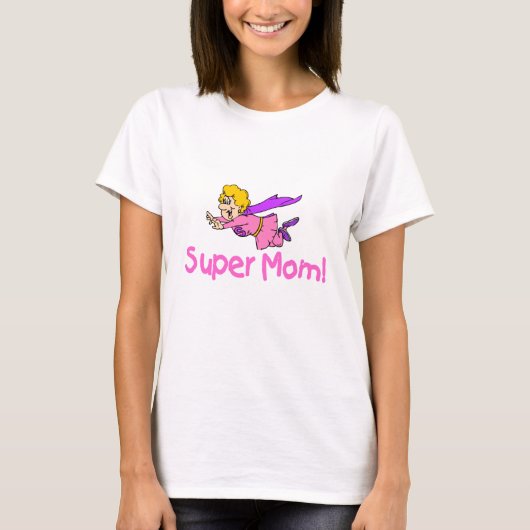 Supermama (vliegen) t-shirt (Voorkant)