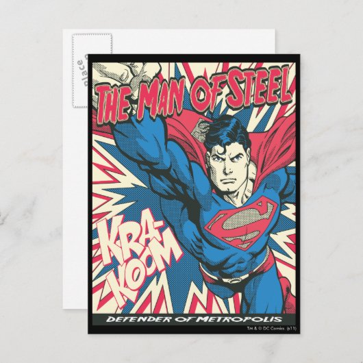 Superman 12 briefkaart (Voorkant / Achterkant)