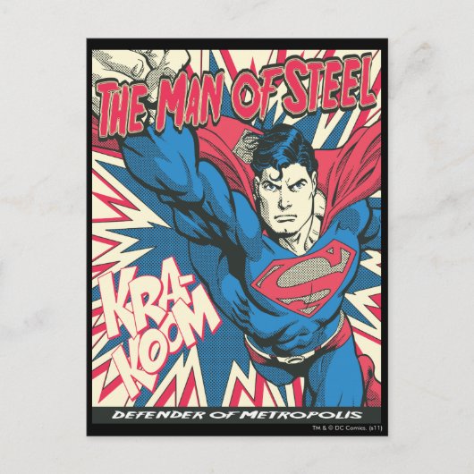 Superman 12 briefkaart (Voorkant)