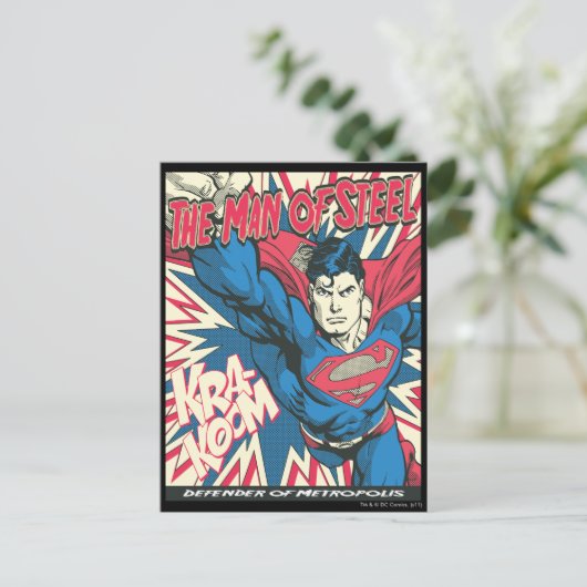 Superman 12 briefkaart (Staand voorkant)