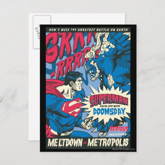 Superman 13 briefkaart (Voorkant / Achterkant)