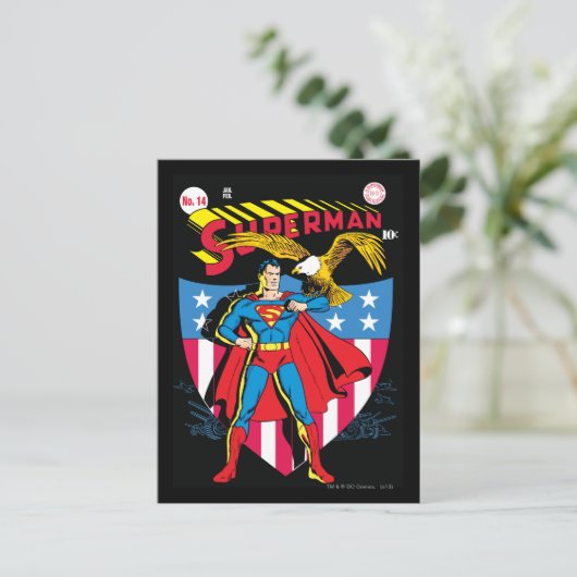 Superman #14 briefkaart (Staand voorkant)