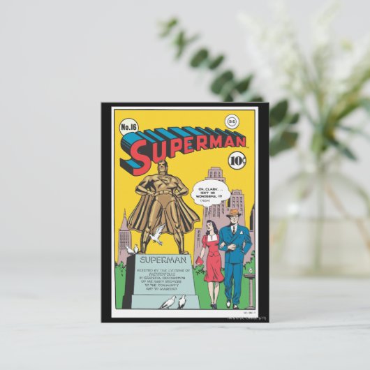 Superman #16 briefkaart (Staand voorkant)