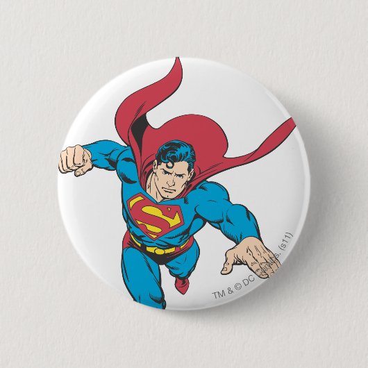 Superman 19 ronde button 5,7 cm (Voorkant)