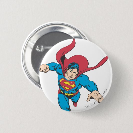 Superman 19 ronde button 5,7 cm (Voorkant /achterkant)