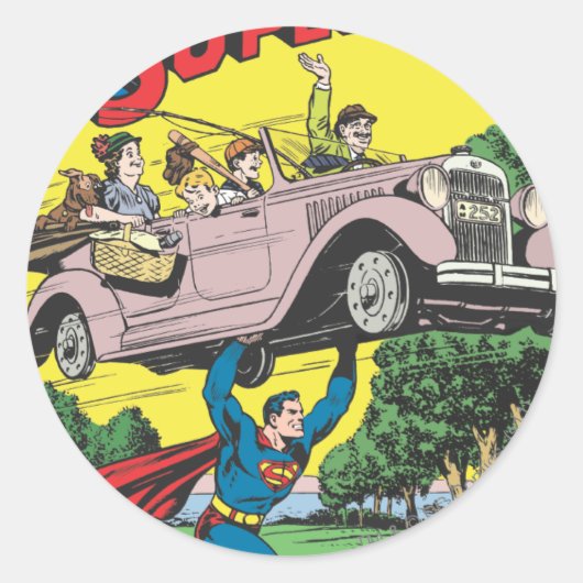 Superman #19 ronde sticker (Voorkant)