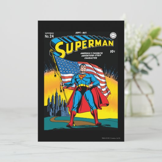 Superman #24 kaart (Staand voorkant)