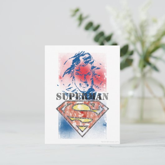 Superman 28 briefkaart (Staand voorkant)