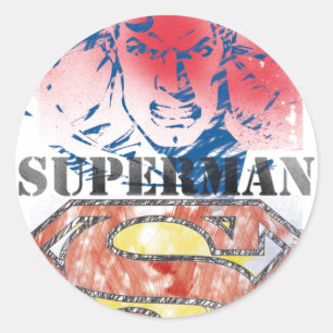 Superman 28 ronde sticker