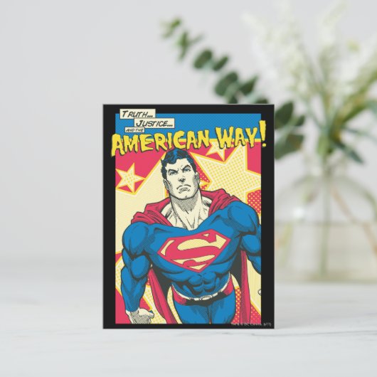 Superman 29 briefkaart (Staand voorkant)