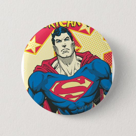 Superman 29 ronde button 5,7 cm (Voorkant)