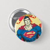 Superman 29 ronde button 5,7 cm (Voorkant /achterkant)