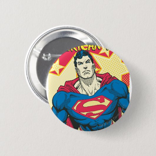 Superman 29 ronde button 5,7 cm (Voorkant /achterkant)