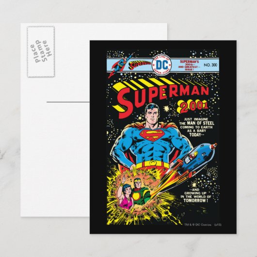 Superman #300 briefkaart (Voorkant / Achterkant)