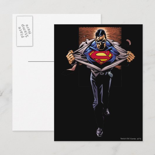 Superman 30 briefkaart (Voorkant / Achterkant)