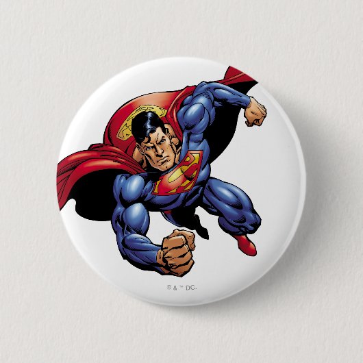 Superman 31 ronde button 5,7 cm (Voorkant)
