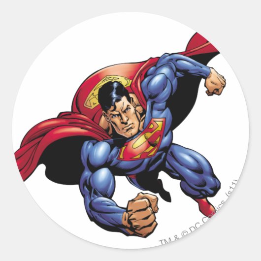 Superman 31 ronde sticker (Voorkant)