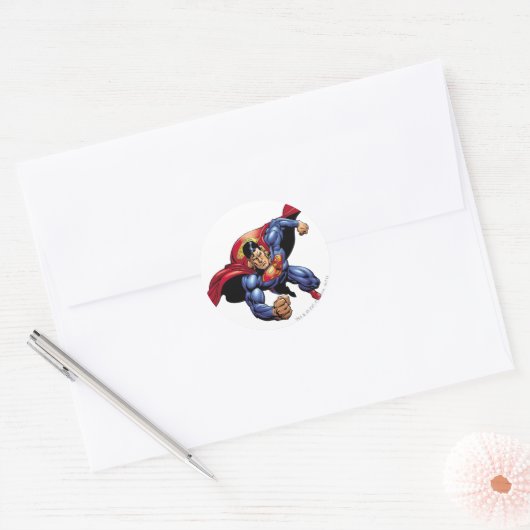Superman 31 ronde sticker (Envelop)