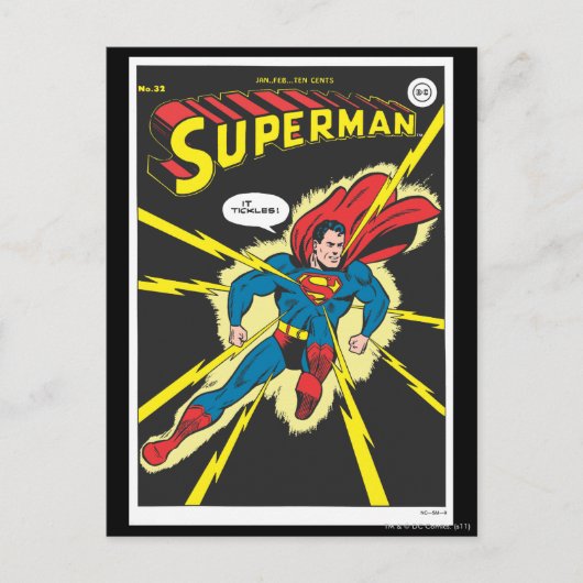 Superman #32 briefkaart (Voorkant)