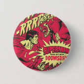 Superman 38 ronde button 5,7 cm (Voorkant)