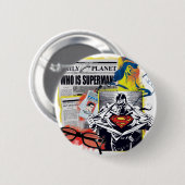 Superman 41 ronde button 5,7 cm (Voorkant /achterkant)