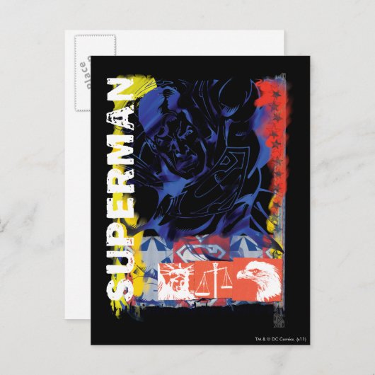 Superman 43 briefkaart (Voorkant / Achterkant)