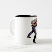 Superman 46 tweekleurige koffiemok (Voorkant links)