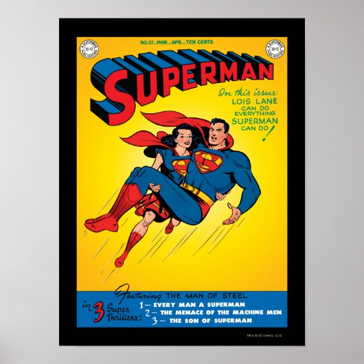 Superman #57 poster (Voorkant)