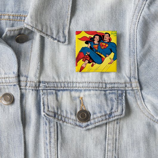 Superman #57 vierkante button 5,1 cm (In situ)