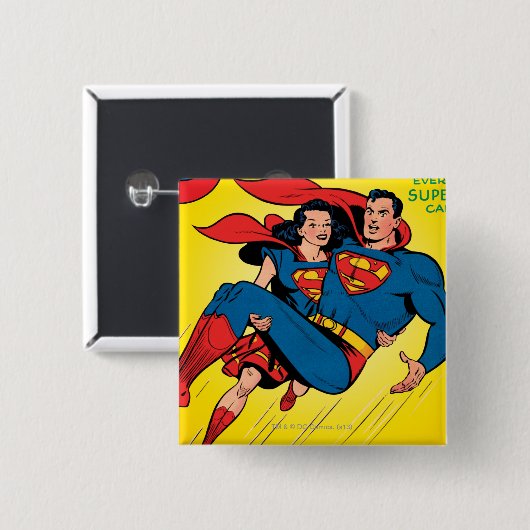 Superman #57 vierkante button 5,1 cm (Voorkant /achterkant)