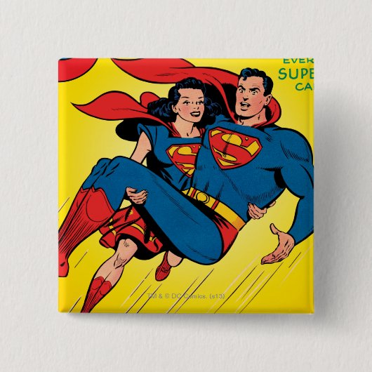 Superman #57 vierkante button 5,1 cm (Voorkant)