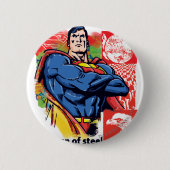 Superman 58 ronde button 5,7 cm (Voorkant)