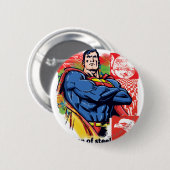 Superman 58 ronde button 5,7 cm (Voorkant /achterkant)